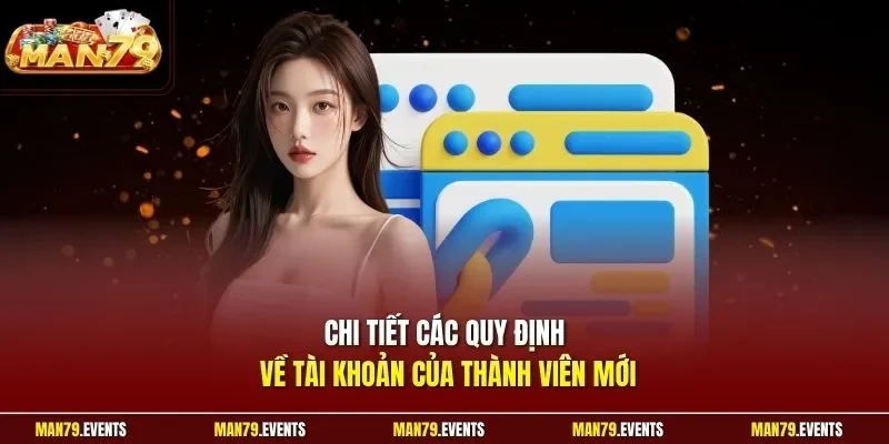 Chi tiết các quy định về tài khoản của thành viên mới