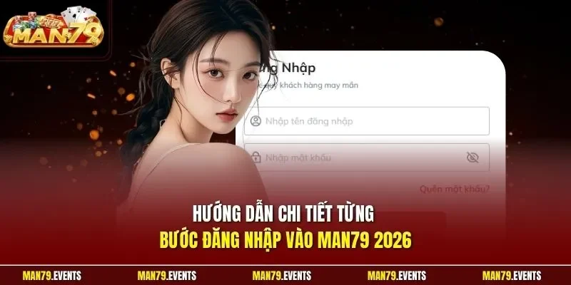 Hướng dẫn chi tiết từng bước đăng nhập vào Man79 2026